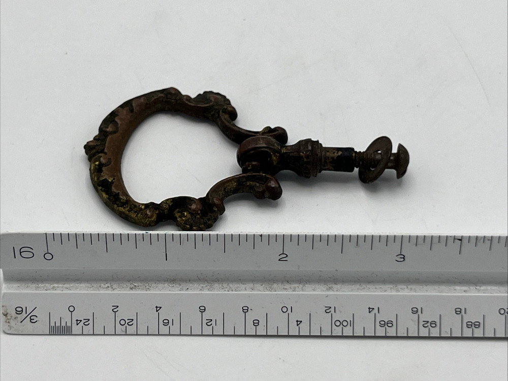 Antique Brass Copper Drawer Pull Drop Ring Pull Knob