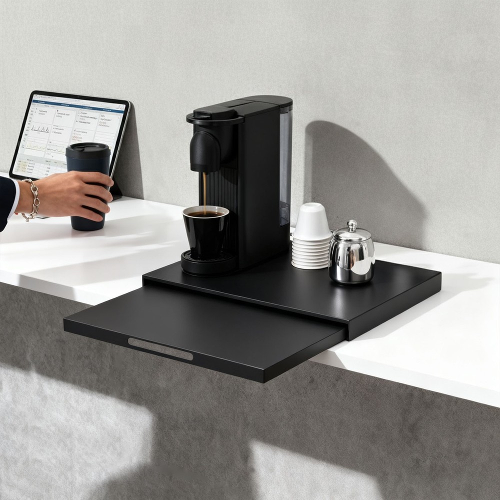 Microwave Stand W/ Pull-out Shelf Countertop Organizer Compact Microwaves Stand