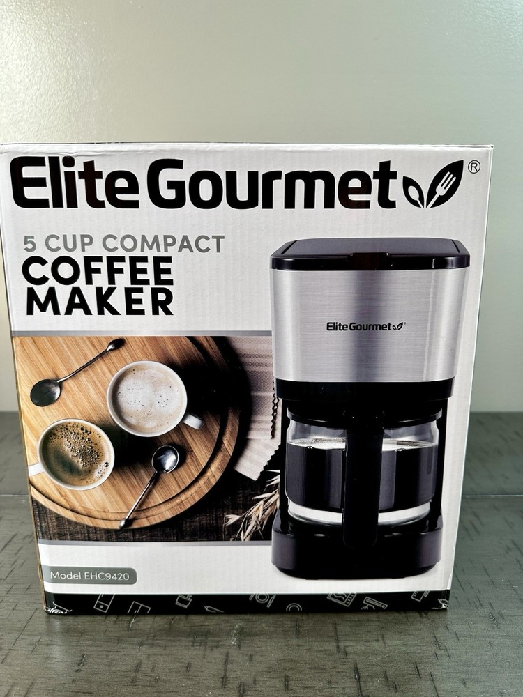 5 Cup Automatic Brew & Drip Coffee Maker  Pause & Serve, Multi Use Filter NIB