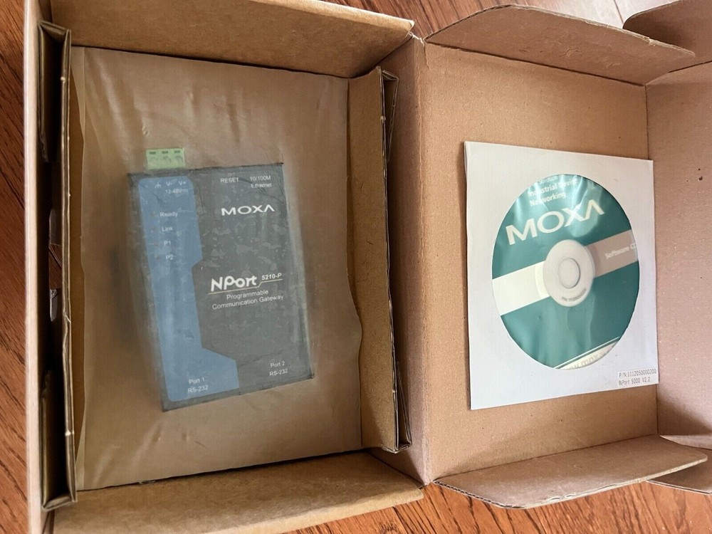 MOXA NPort 5210-P Programmable Communication Gateway 2 Ports device Server 