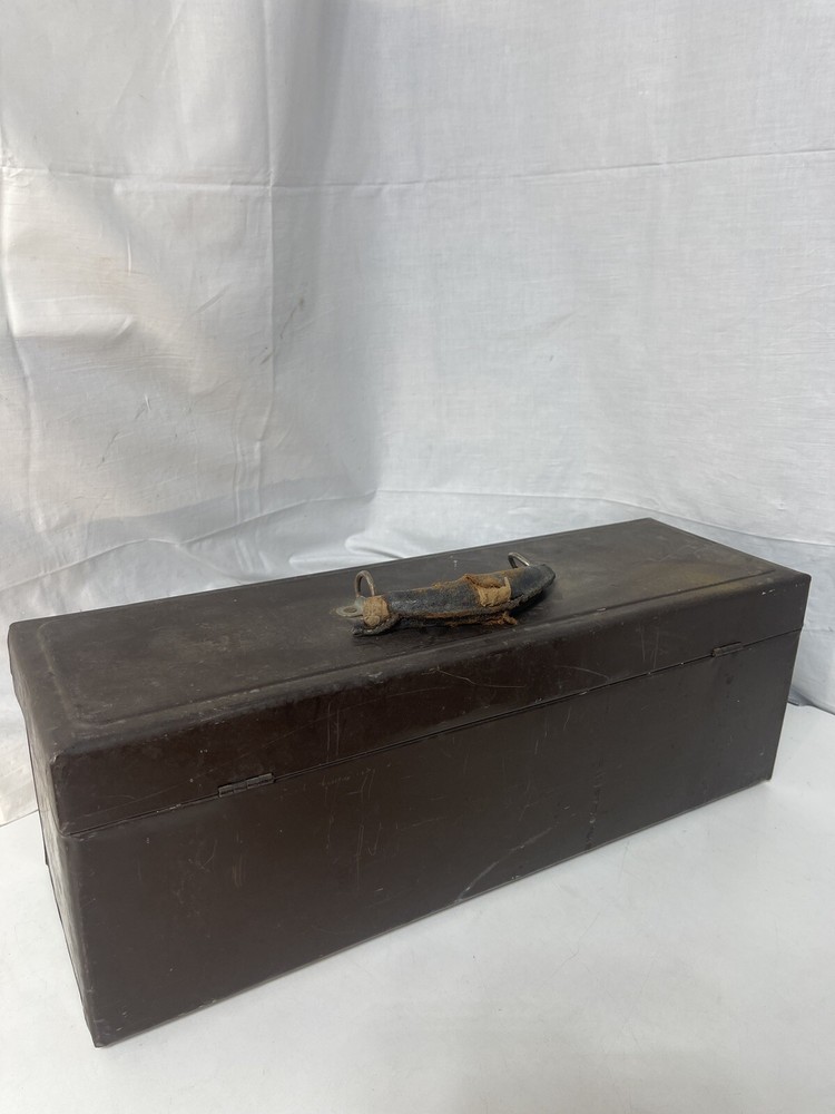 Vintage SK Tool Box Leather Handle 19”