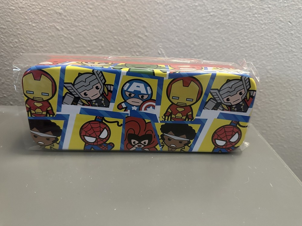 Marvel metal tin pencil case mini marvel characters tin new
