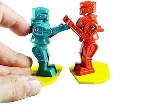 Worlds Smallest Rock Em Sock Robots, Miniature Boxing Multi, Multicolor