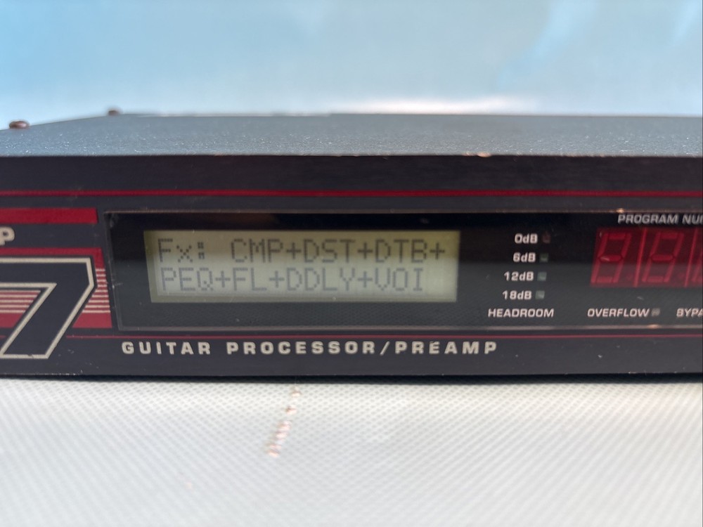 Digitech Multi Effects Rack GSP 7 Guitar Processor Preamp