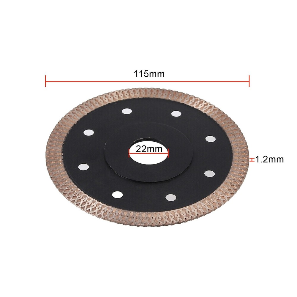 5" Diamond super thin blade 1000+ ft Life, Fast Smooth Edge Cut marble ceramic