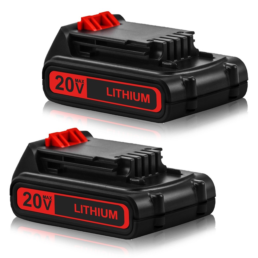 2PACK For BLACK DECKER 20V MAX* 2.0 Ah Lithium Battery Pack - LBXR2020-OPE