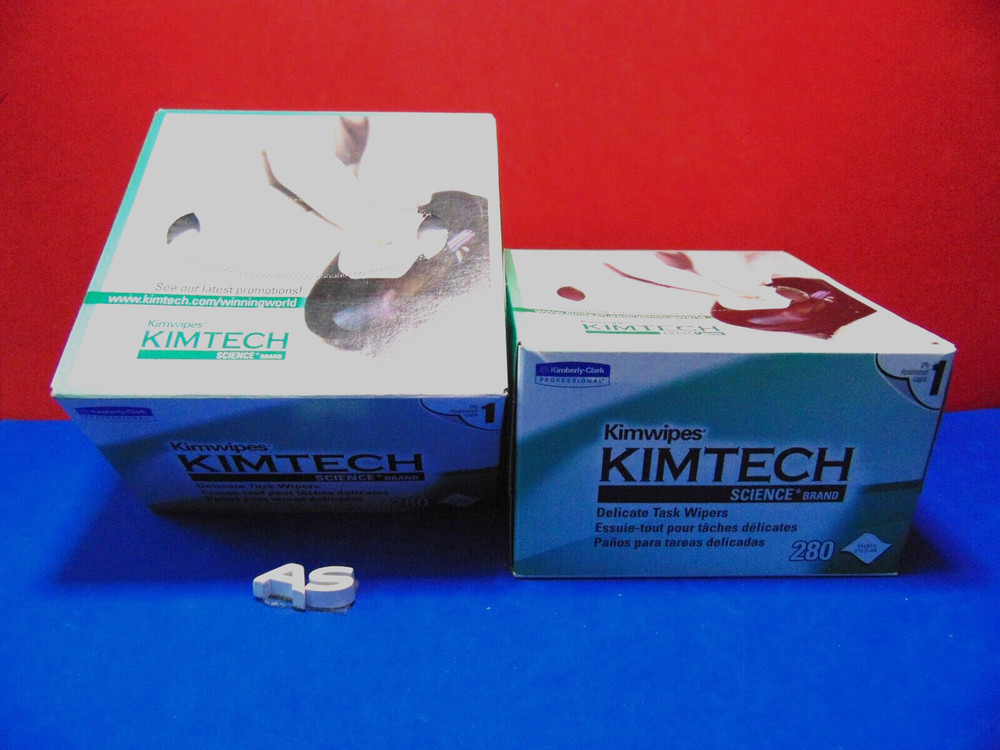 560 Pack Kimberly Clark KimTech Science Kimwipes Delicate Task Wipers New Sealed
