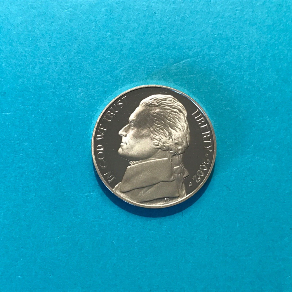 2002 S Jefferson PROOF Nickel Free Ship
