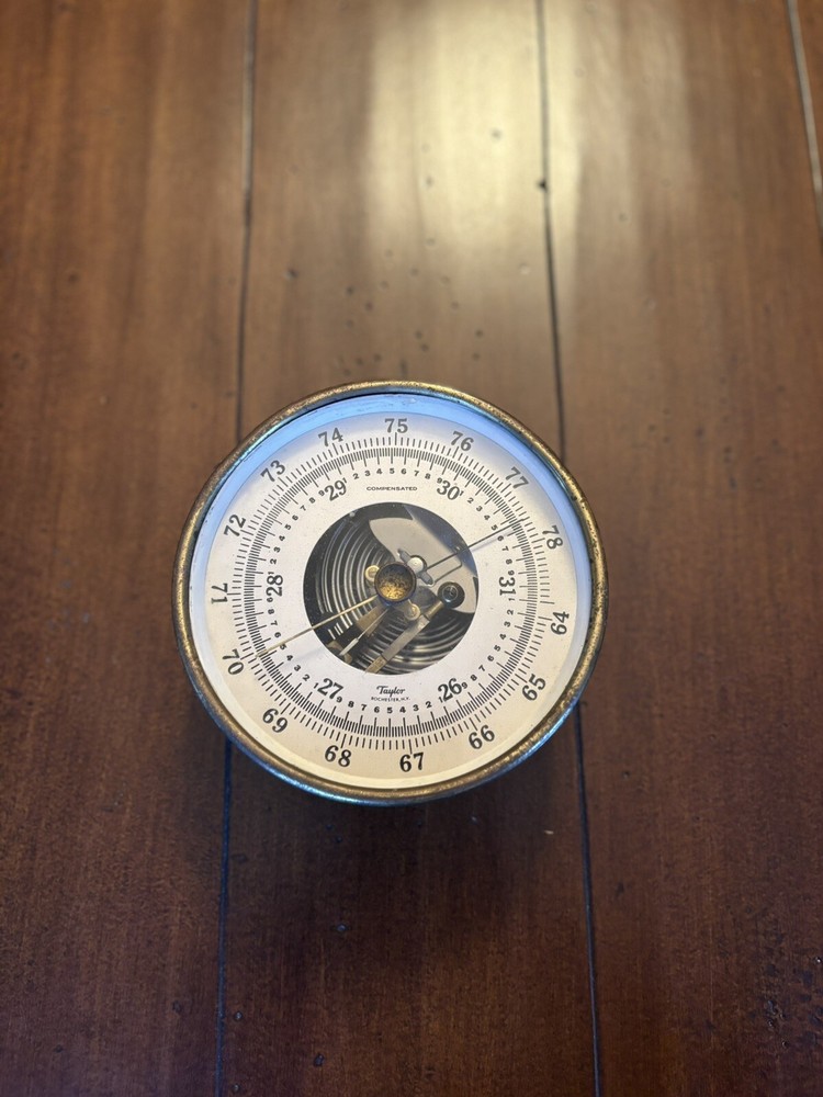 Antique Brass Barometer