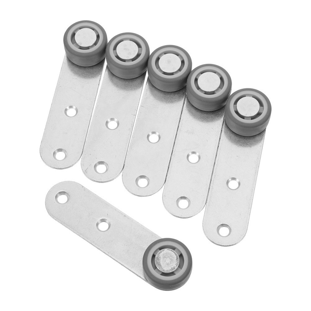 6pcs Sliding Door Caster Wheels Replacement - Quiet Smooth Rolling Swivel