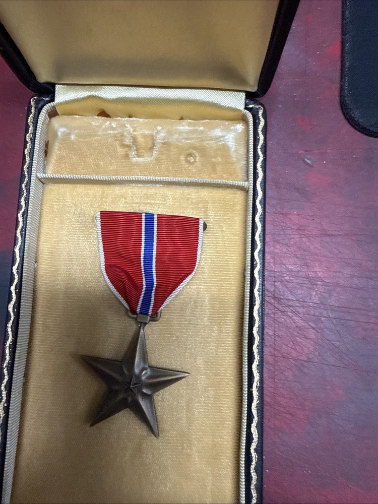 Bronze Star Medal Coffin Box Original