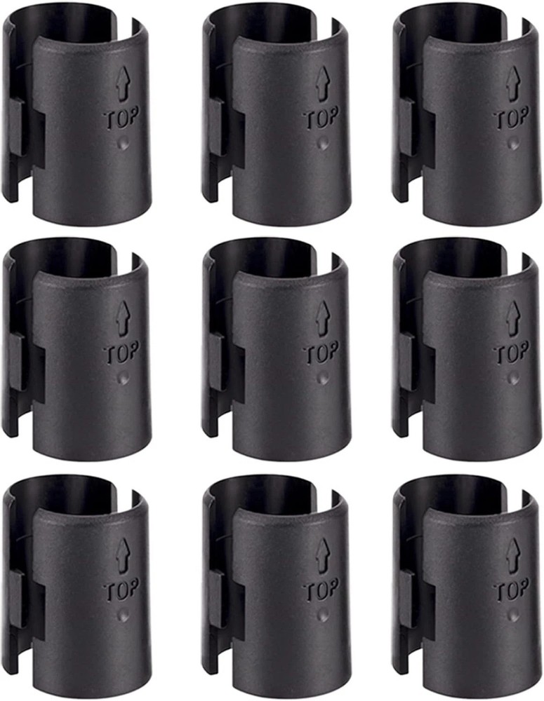 18-Pack Black Wire Shelf Lock Clips for 1" Post Shelving - Versatile Fit