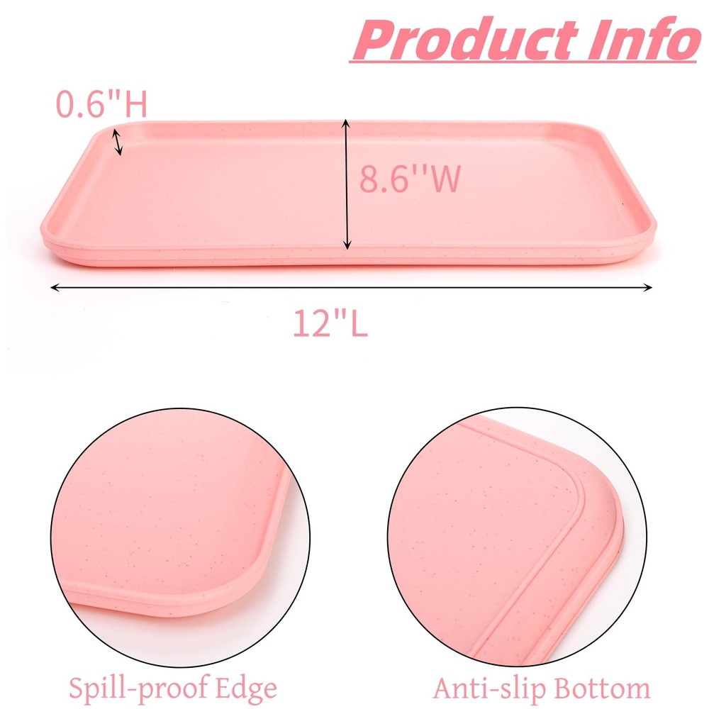 10 Pack Plastic Art Trays, Stackable Activity Crafts Organizer Tray, 12 x 8.6...