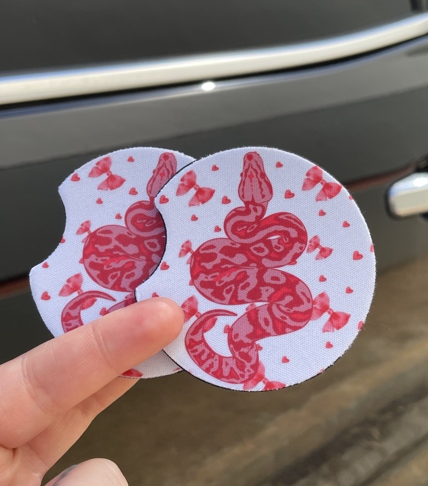 Car coaster set Ball python