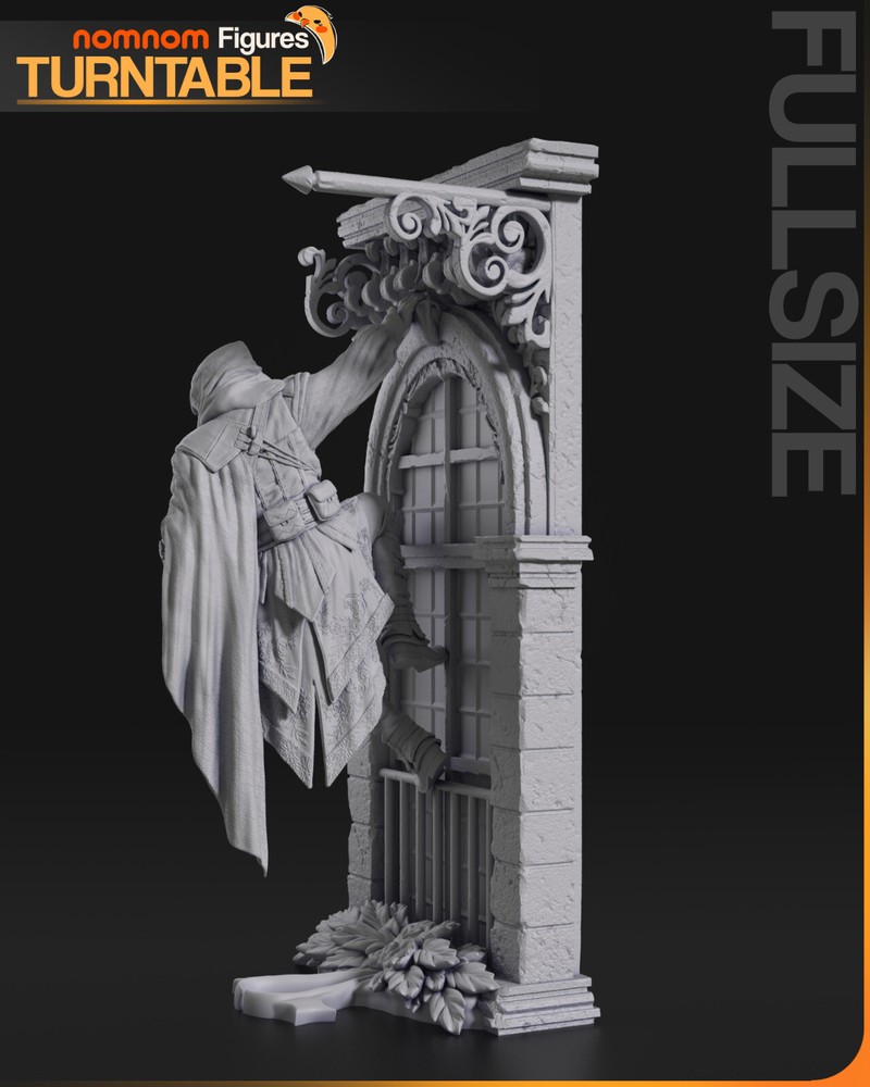 Ezio Auditore 3D Printed Figure, Master Assassin Statue, Unpainted