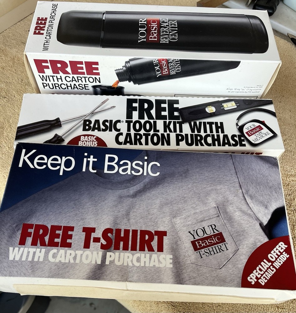 Late 90’s Basic Thermos- Basic Tool Kit - Basic Tshirt.Unopened A Basic Trifecta