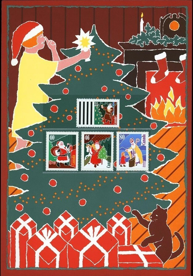 Canada Post 1991  A Visit From Santa Claus, sealed