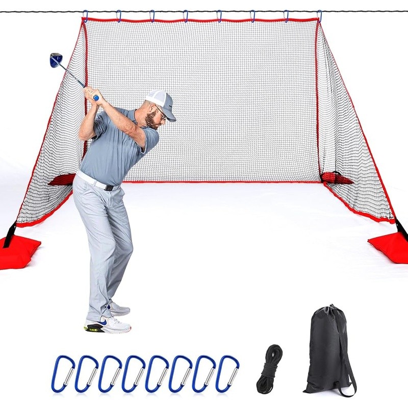 Golf Practice Net 10x7ft Durable Indoor Outdoor Setup Portable Training Tool New