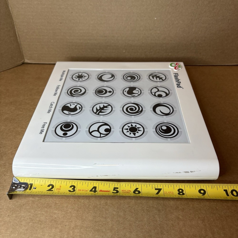 FlashPad Electronic Light & Touch Games Toy Element White Pre-owned Memory Game