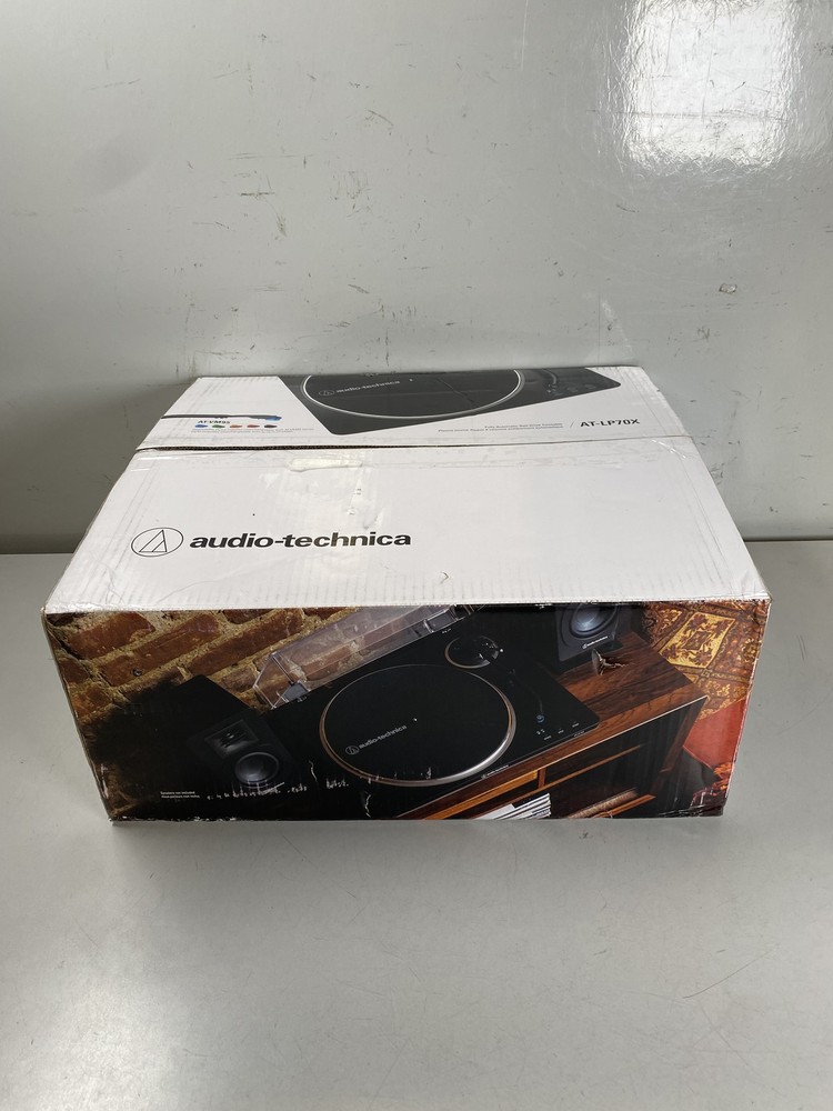 Audio-Technica Automatic Belt-Drive Turn Table - Black/Gray (AT-LP70X)