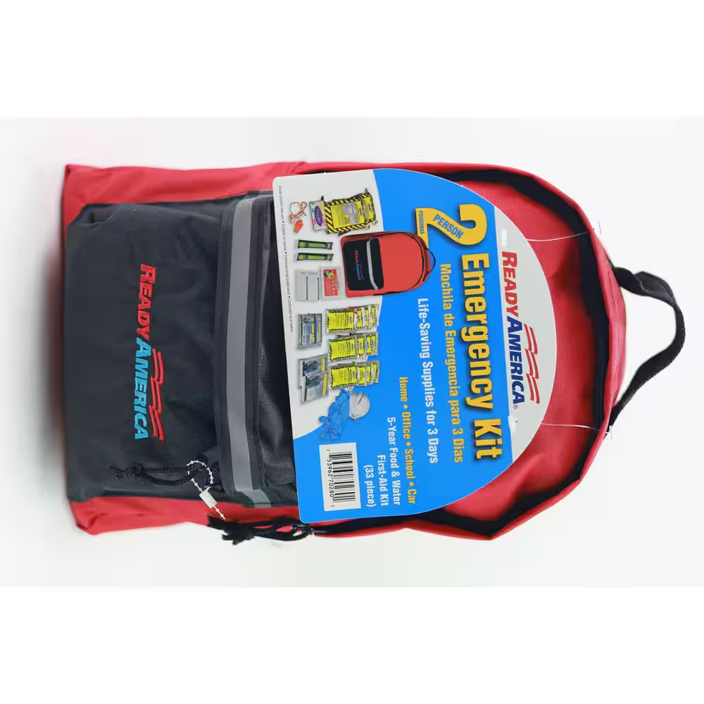2-Person 3-Day Emergency Kit with Backpack