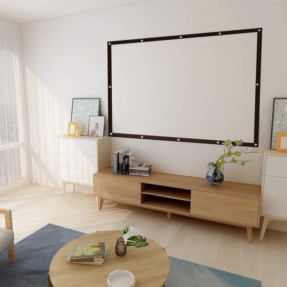 150 inch 16:9 Double Layer Projection Screen, Polyester Material, 1.5 Gain, F...