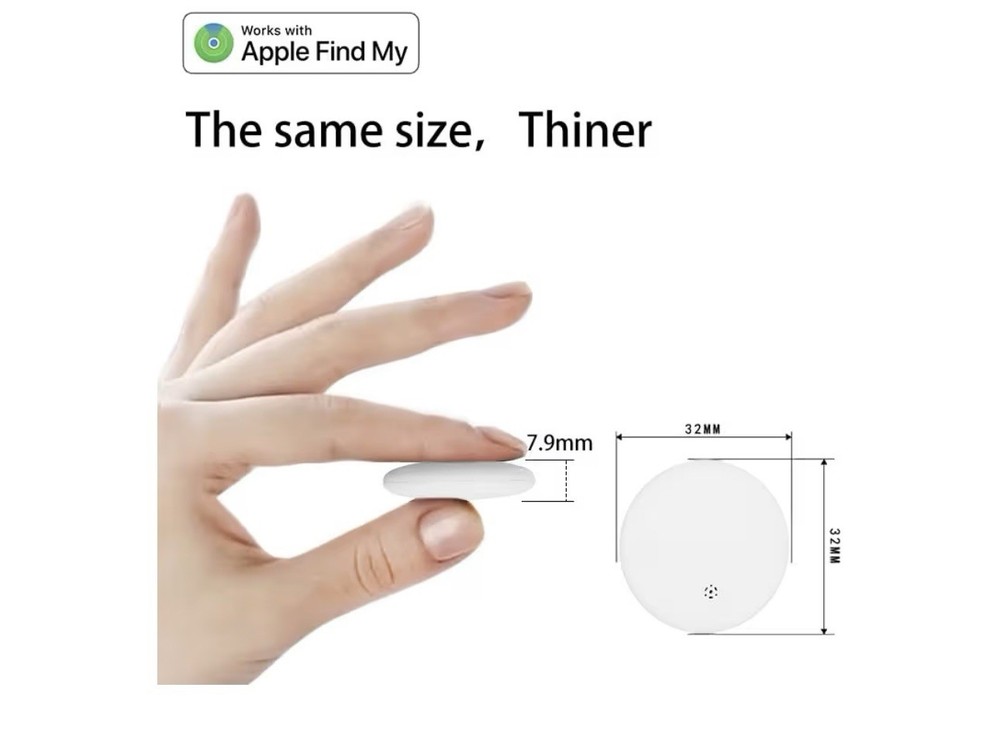 GPS Wireless Tag Bluetooth Tracker Works with Apple Find My