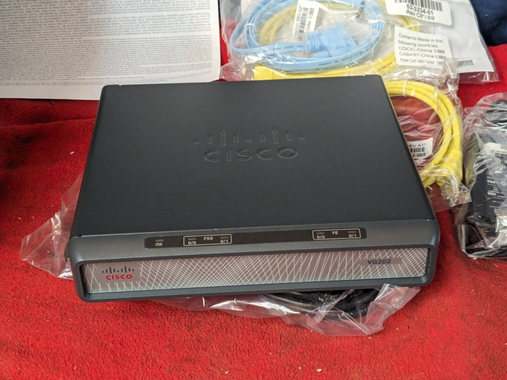 New, Open box Cisco VG202 Analog Voice Gateway VoIP