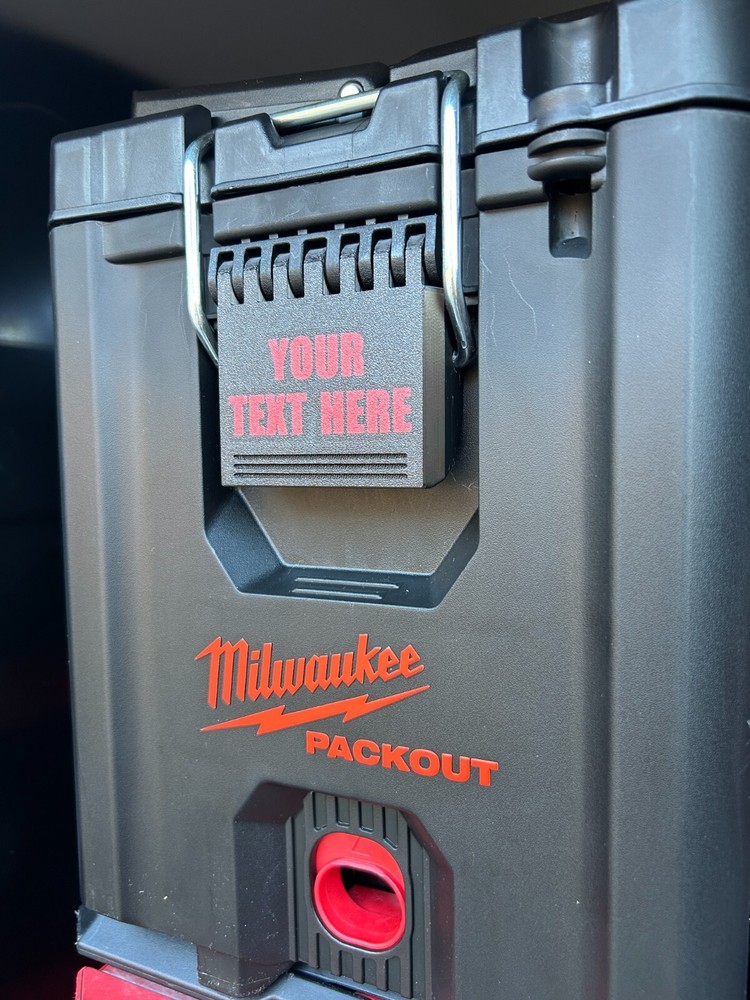 Replacement Latch for Milwaukee Compact Toolbox – Custom Text & Color Options!