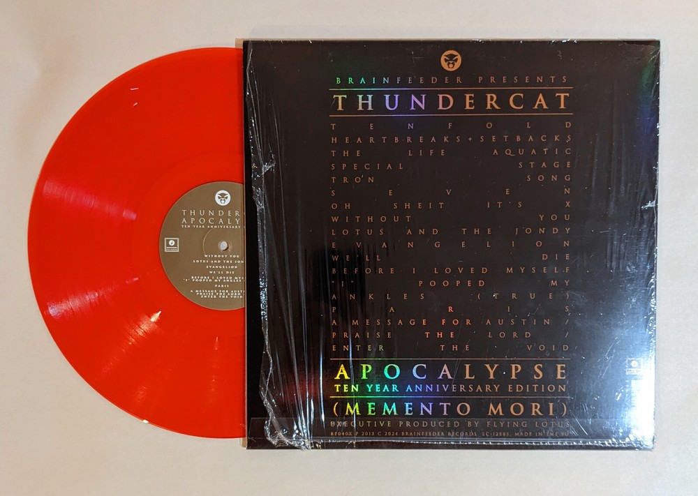 THUNDERCAT Stephen Bruner SIGNED RECORD LP apocalypse EXACT PROOF red vinyl COA