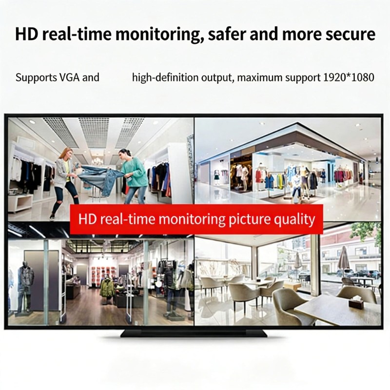 8 Input Channel CCTV DVR Metal Case With VGA Output Networking Connection