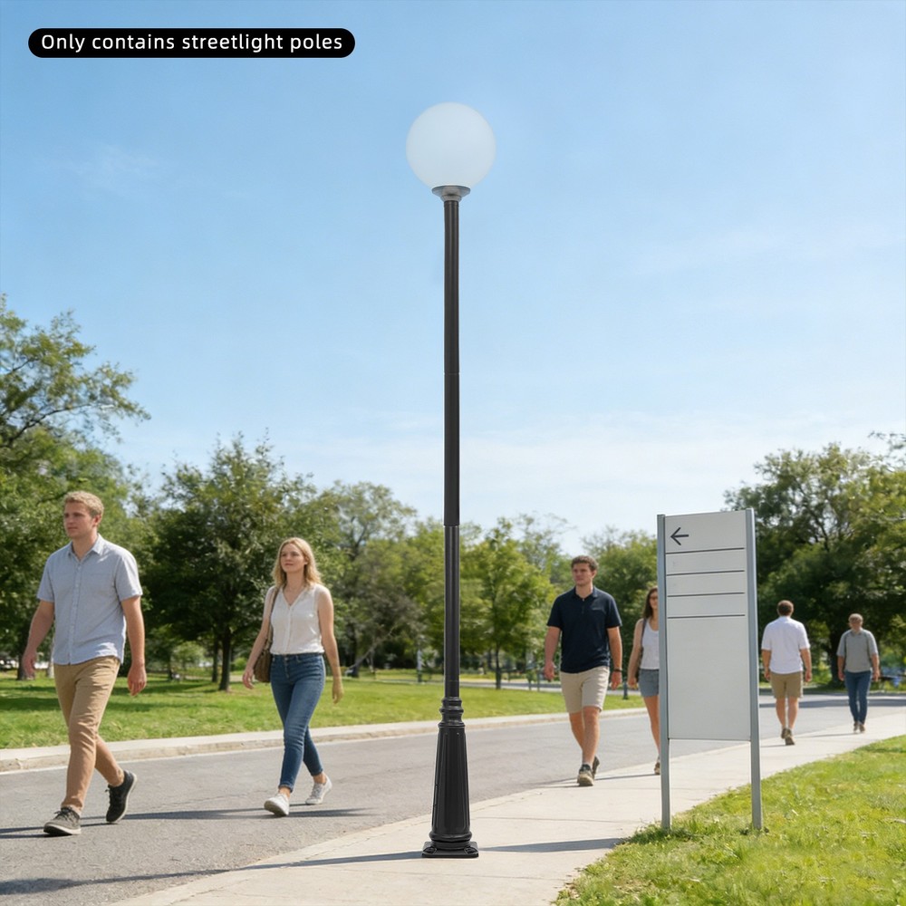 Light Post Split-Type Light Post Outdoor Light Post Top Globe Iron