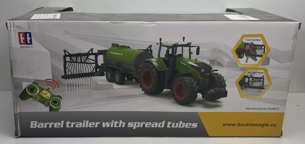 Double E - Barrel Trailer With Spread Tubes - 1:16 Scale RC Enabled