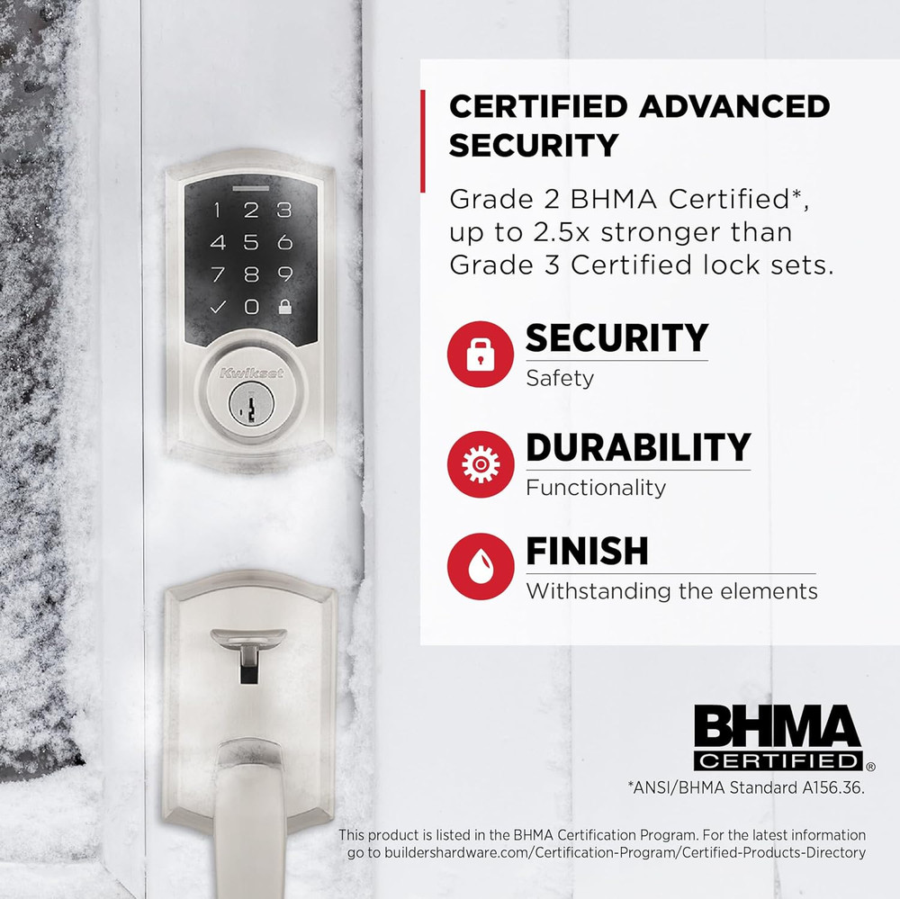 Smartcode 270 Keyless Entry Electronic Touchpad Deadbolt Door Lock with Auto-Loc