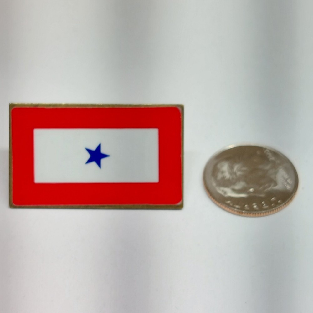 Service 1 Blue Star Lapel Pin Pinback