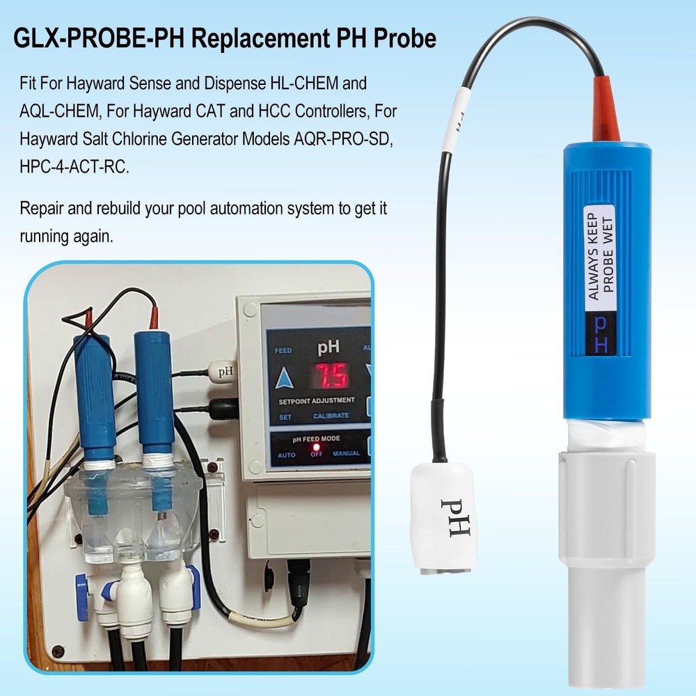 REPLACEMENT FOR HAYWARD SENSE & DISPENSE PH PROBE GLX-PROBE-PH