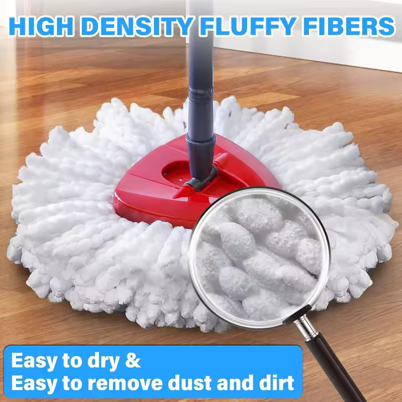 3pcs Microfiber MOP Head Replacement For O-Cedar Easy Wring Spin Mop Easy Refill