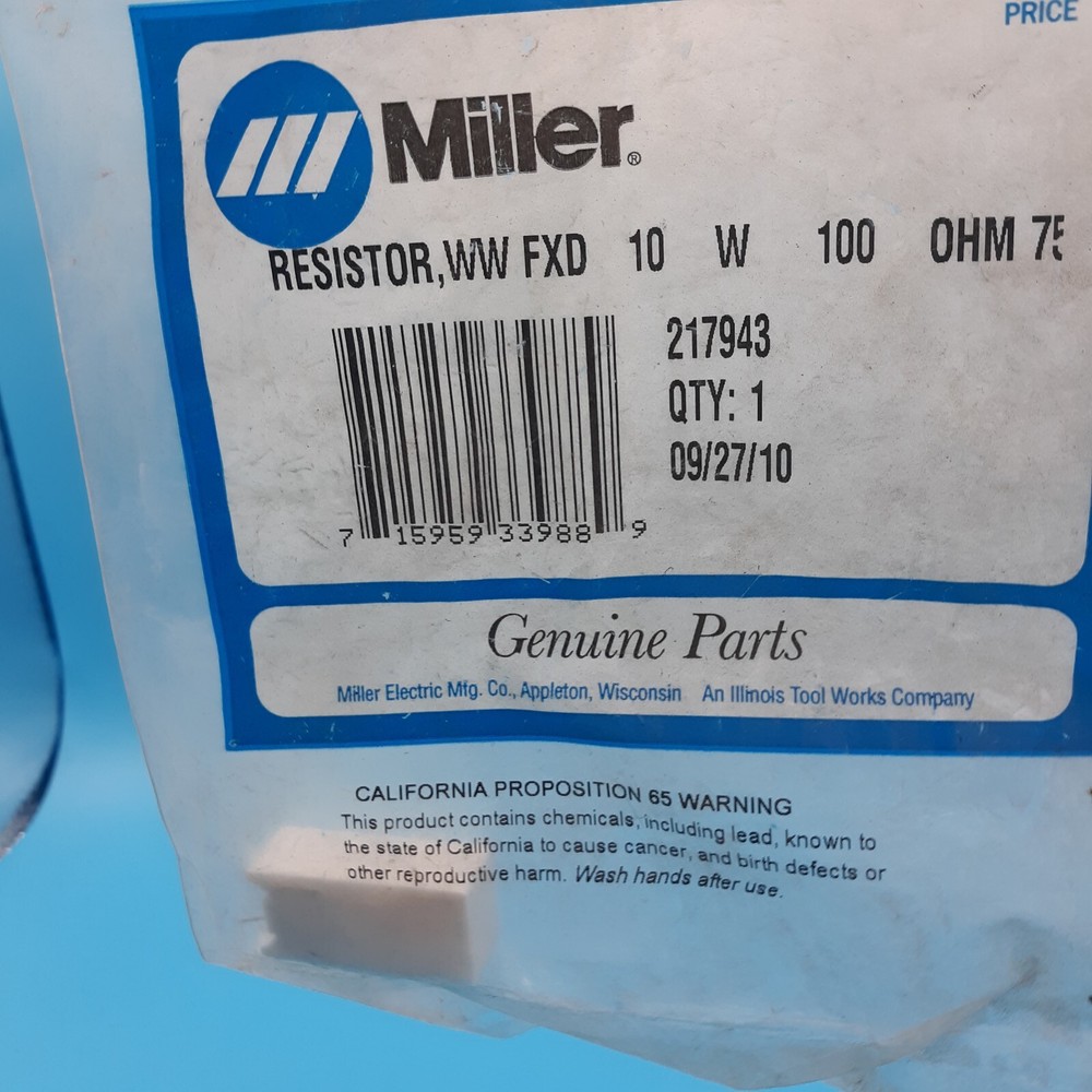Miller Welds 217943 Resistor