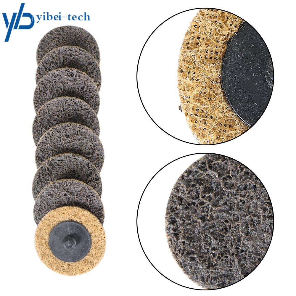 50Pcs 2" Coarse Surface Conditioning Discs Roll Lock Die Grinder Sanding Pads