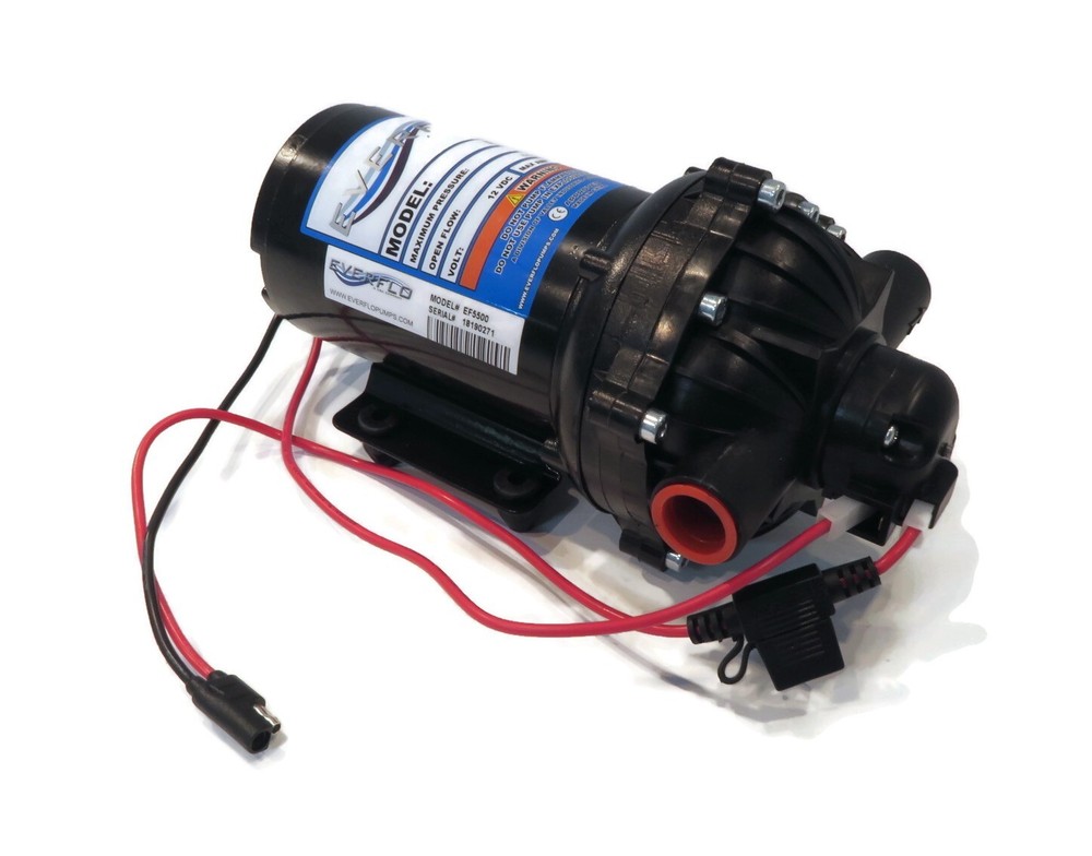 (2 Pack) Everflo 5.5 GPM, Diaphragm Pump for Devalan 5850-201C-SB, 5850201CSB
