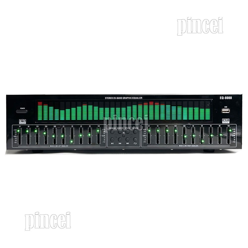EQ8000 220V Professional EQ Equalizer Bluetooth5.4 Audio Decoder Processor
