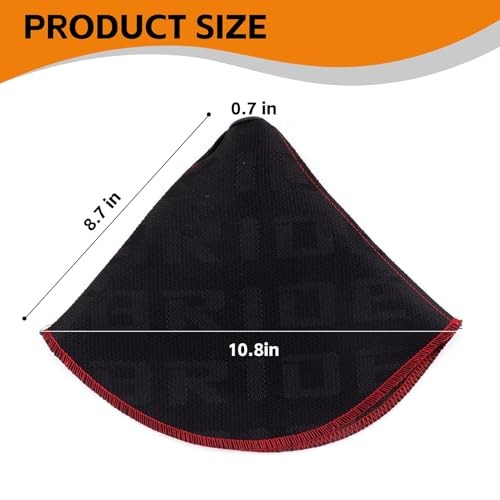 Black Car Shift Boot Cover Fabric Shifter Dust Protector Universal Decor Car