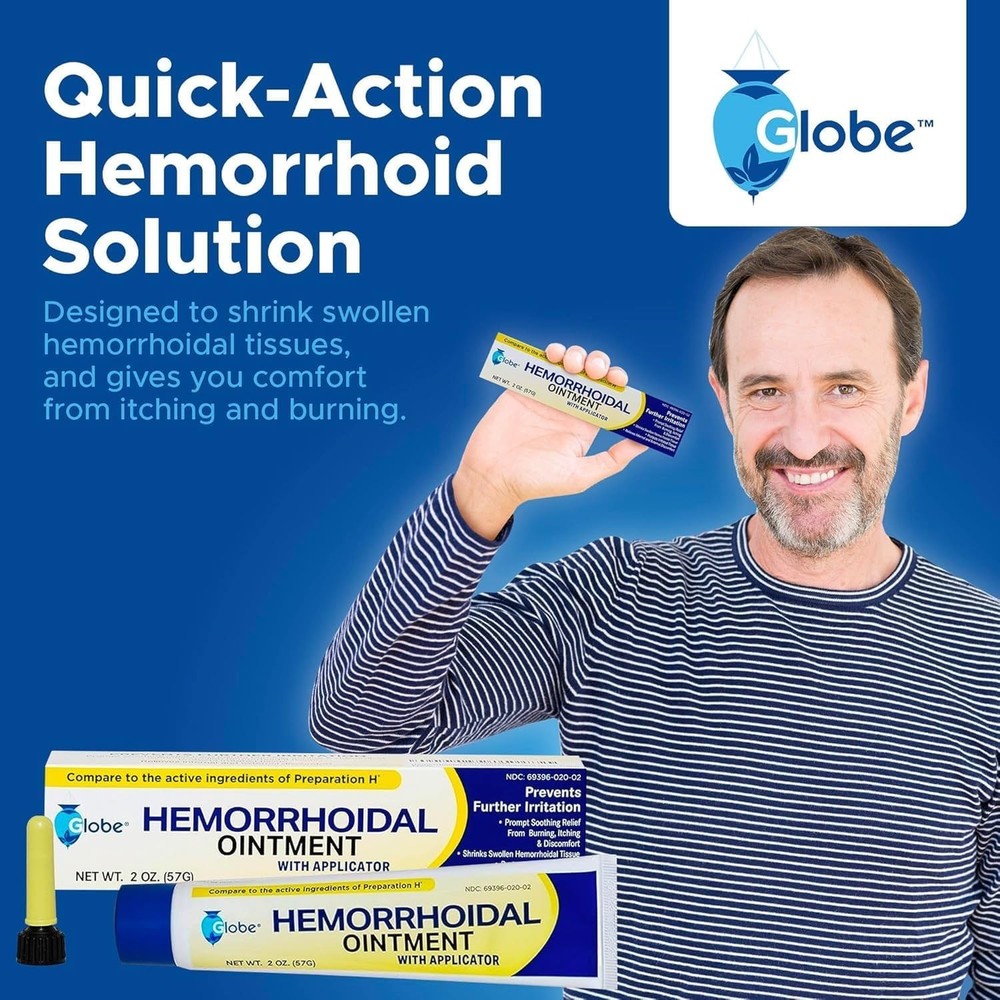 Hemorrhoidal Ointment 2 oz (Compare to PREPARATION H) - 3 pack