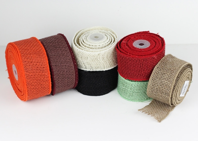 2" Wired Edge Burlap Ribbon - 10 Yard Roll