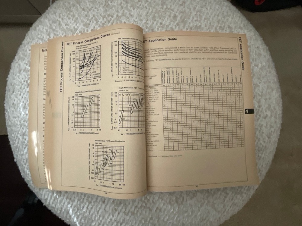 1982 National Semiconductor Transistor Databook NPN PNP JFET Vintage Reference