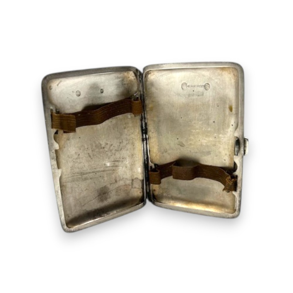 Silver Cigarette Case Heimburger Hallmark Mid Century Danish Silversmith Rare