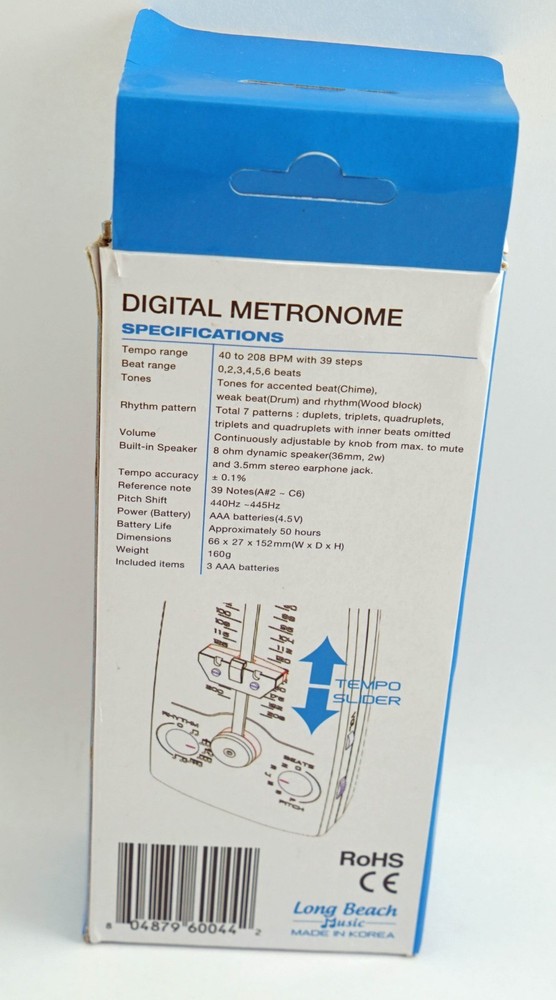 Long Beach Music Digital Metronome