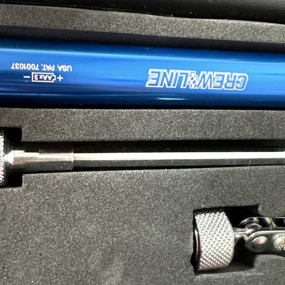 Crewline 8 Piece Tool Flashlight Inspection Kit With Black Case