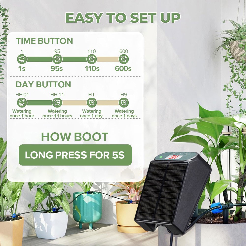 Solar Irrigation System Plant Watering Automatic Automatic System Set NEW