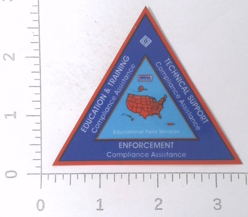 MSHA US DOL Educational Field Services Coal Mining Sticker Decal